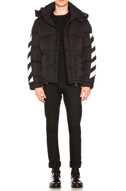 Off white 2025 brushed down jacket