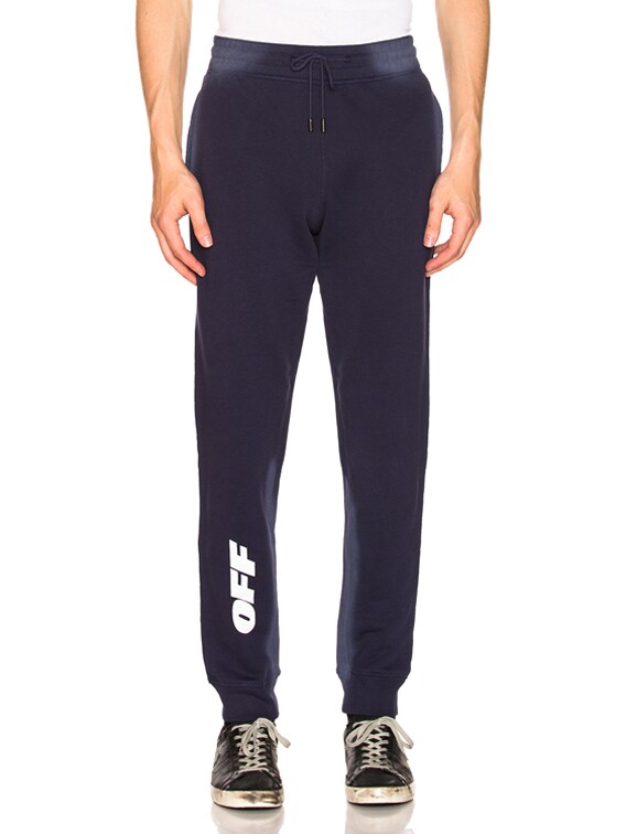 off white blue sweatpants