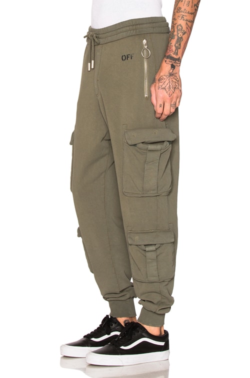 off white cargo pant