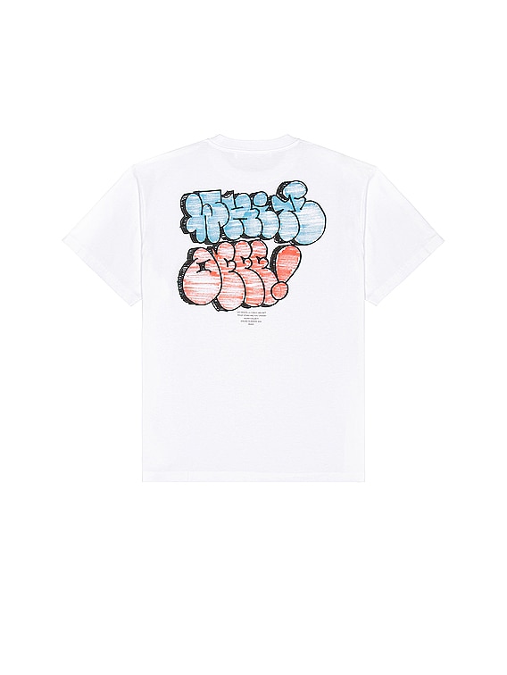 Off-White Embroidered Graffiti Tee