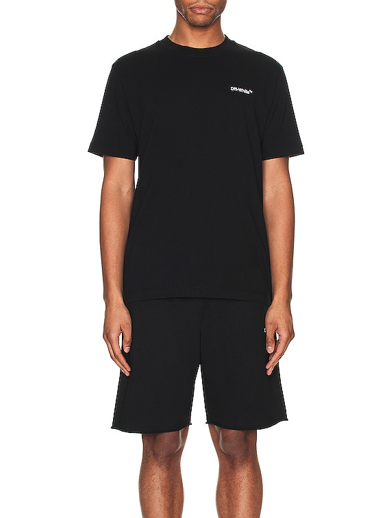 Off-White Bricks Slim Short Sleeve T-Shirt in Black - Size S