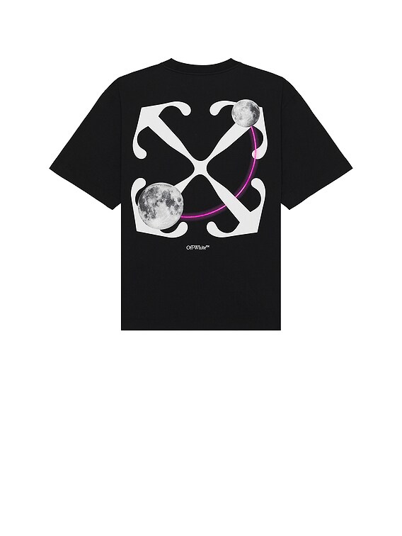 トップス off-white MASKING ARROWS DOUBLE TEE OFF-WHITE Double Moon Arrow Skate Short Sleeve Tee in Black | FWRD
