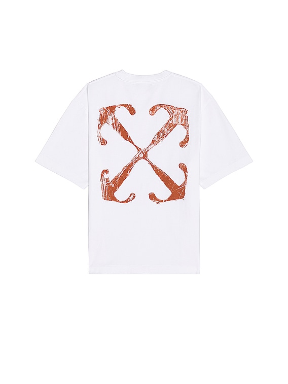 Off-White オフホワイト Outline Arrow Skate Tシャツ OFF-WHITE Outline Arrow Skate T-Shirt in Black | FWRD