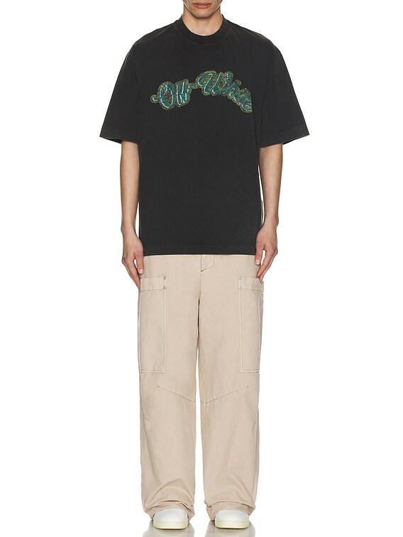 OFF-WHITE Green Bacchus Skate T-Shirt in Black | FWRD