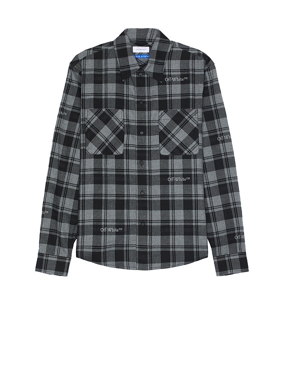 Off white flannel black hotsell