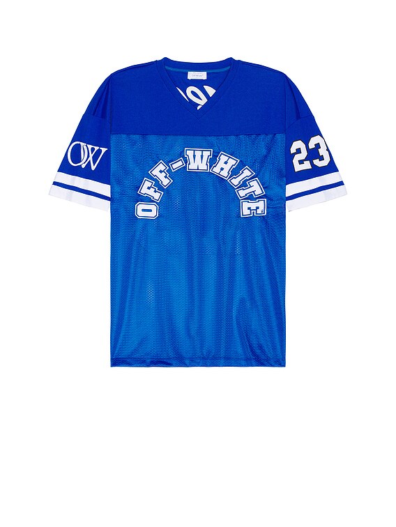 OFF-WHITE オフホワイト フットボール メッシュ 半袖Tシャツ カットソー ブルー Off-White c⁄o Virgil Abloh Football Mesh S⁄S Tee in Blue for Men