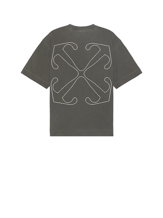Off-White オフホワイト Outline Arrow Skate Tシャツ OFF-WHITE Outline Arrow Skate T-Shirt in Black | FWRD