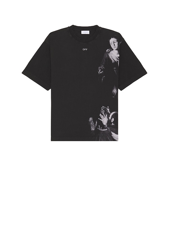 OFF-WHITE Blurred Mary Skate tee in Black | FWRD