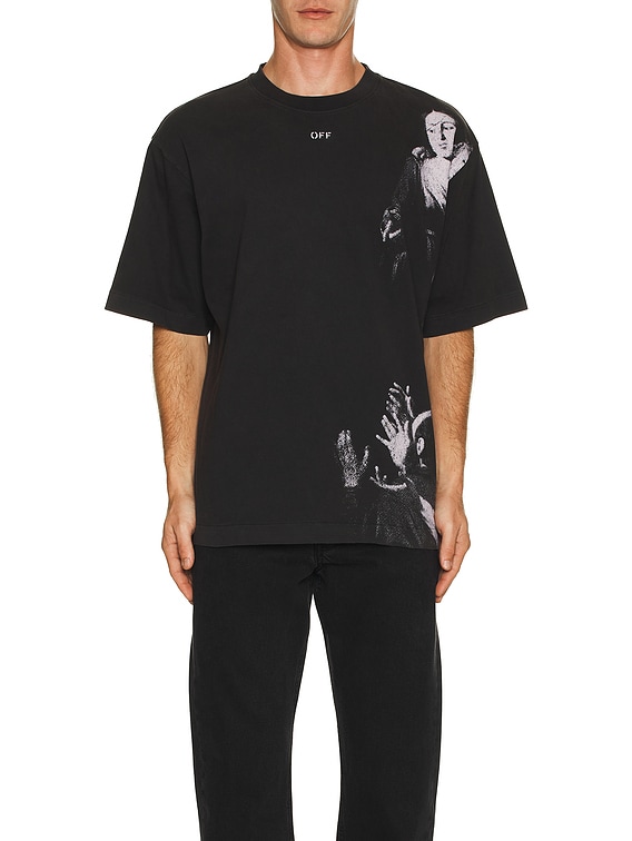 OFF-WHITE Blurred Mary Skate tee in Black | FWRD