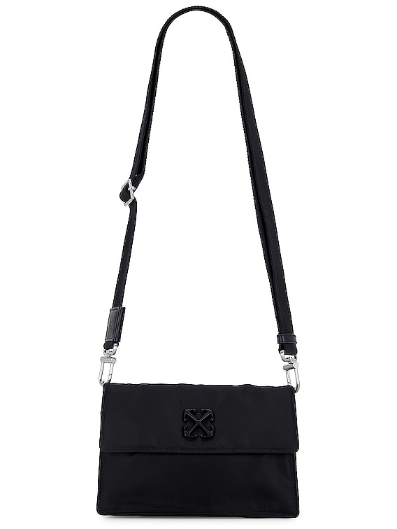 OFF-WHITE: Jitney 1.4 nylon bag with shoulder strap - Black