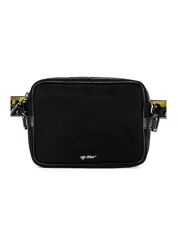 black crossbody bag off white