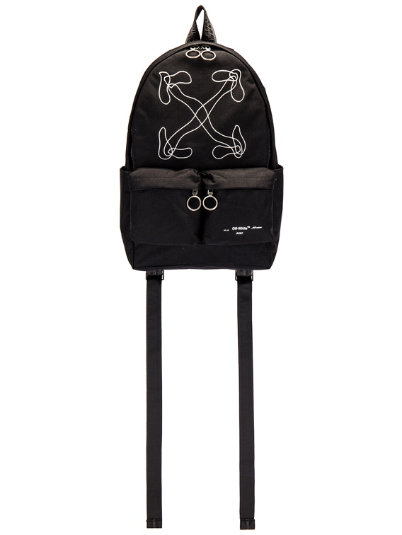 OFF-WHITE Abstract Arrows Backpack in Black & White