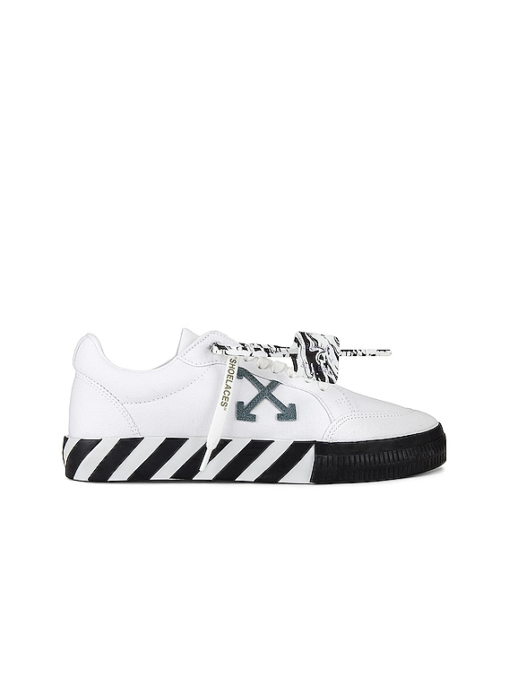 Off-White Vulcanized Low Canvas White Black