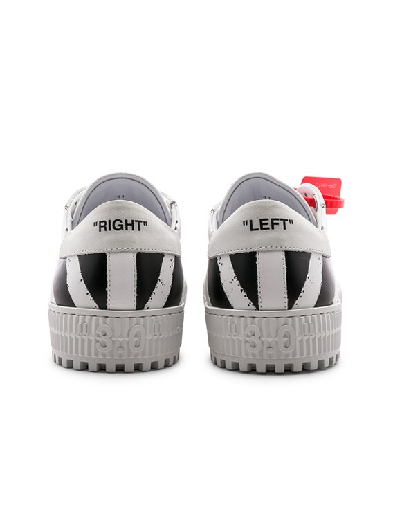 OFF-WHITE 3.0 Diagonal Sneakers in White & Black | FWRD