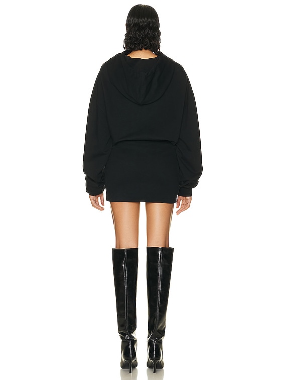 Black and hotsell white hoodie dress