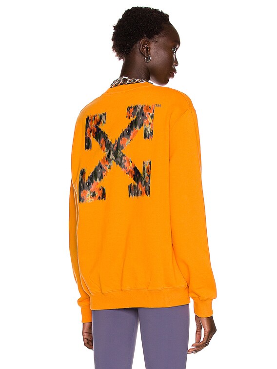 OFF-WHITE Arrows Crewneck Sweatshirt in Orange Multi | FWRD