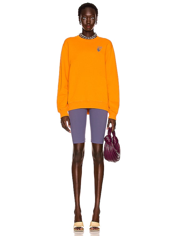 OFF-WHITE Arrows Crewneck Sweatshirt in Orange Multi | FWRD
