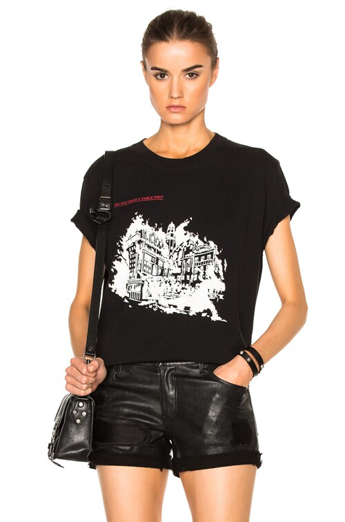 off white burning tee