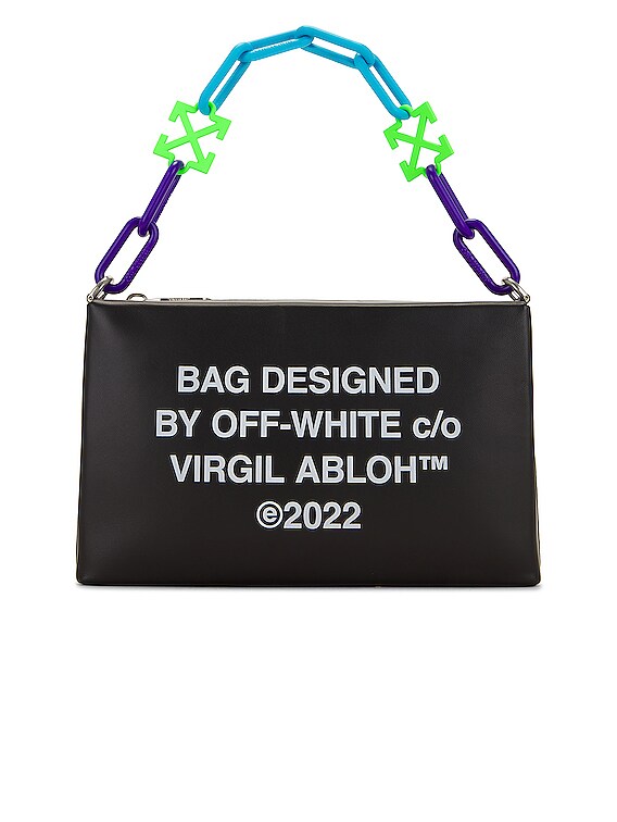 Off-White Block Pouch Quote クラッチバッグ Off-White Block Pouch Quote Clutch Bag | Black | FARFETCH