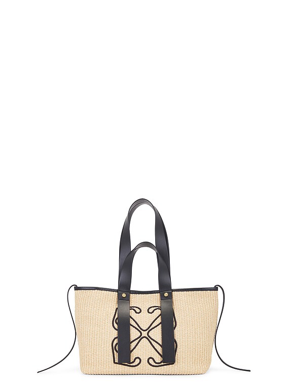 OFF-WHITE Day Off Small Raffia Bag in Beige | FWRD
