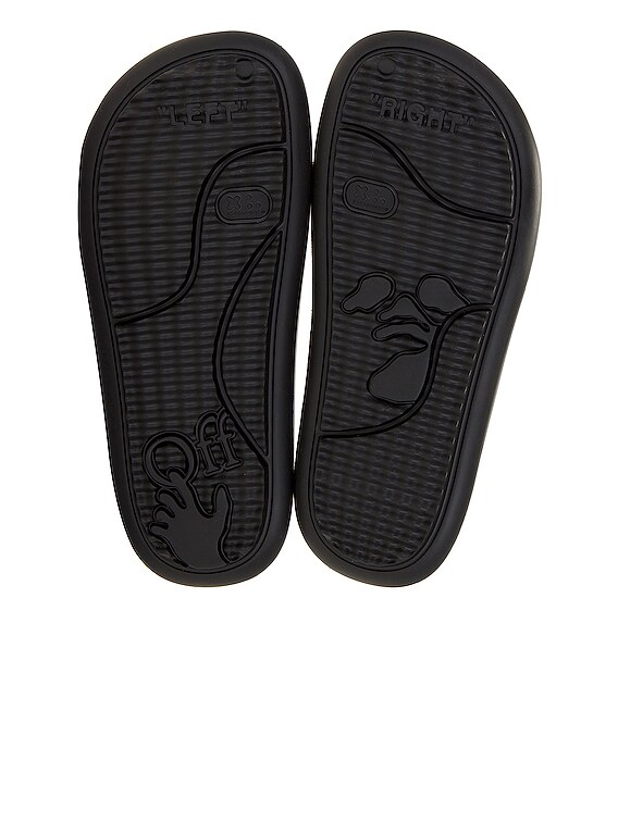 OFF-WHITE Meteor Rubber Slider in Black | FWRD OFF-WHITE Meteor Rubber Slider in Black | FWRD