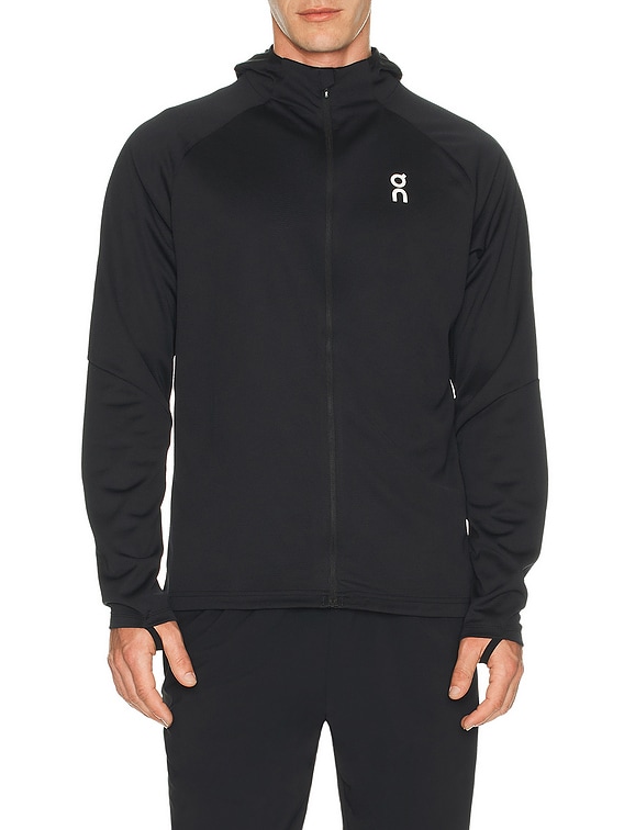 On Climate Zip Hoodie in Black | FWRD