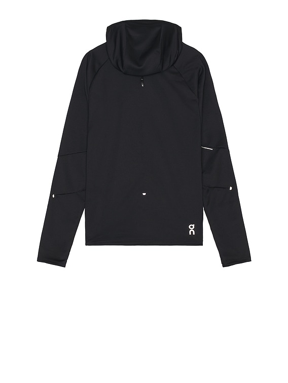 On Climate Zip Hoodie in Black | FWRD