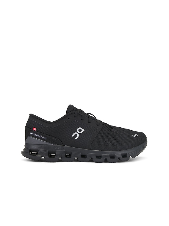 On Cloud X 4 Sneaker in Black & Eclipse | FWRD