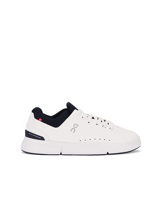 On The Roger Advantage Sneakers in White & Midnight | FWRD