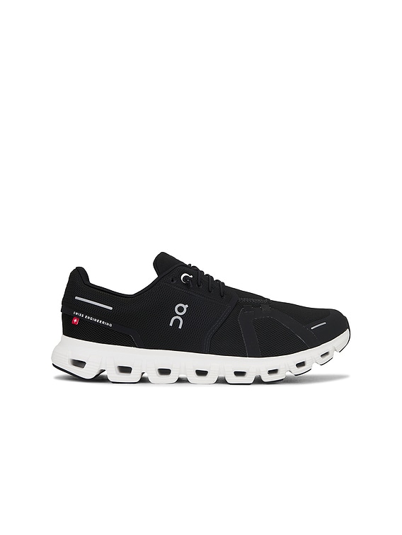 On Cloud 6 Sneakers in Black & White | FWRD
