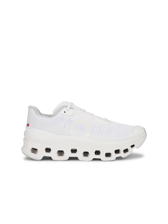 On Cloudmonster Void in White & White | FWRD