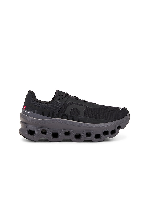 On Cloudmonster Sneaker in Black & Magnet | FWRD