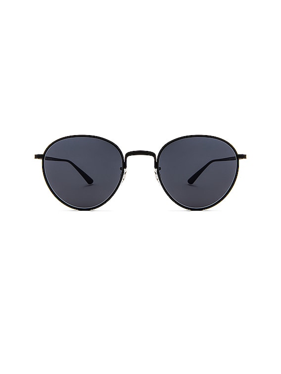 Oliver Peoples x The Row Brownstone Sunglasses in Pewter & Black | FWRD