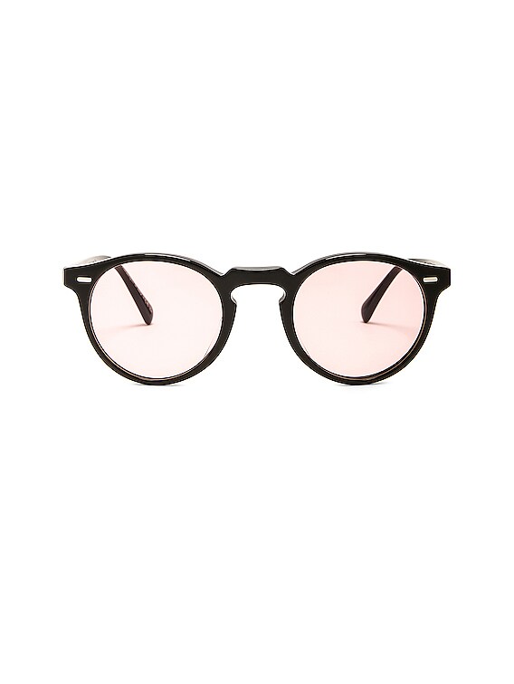 Oliver Peoples Gregory Peck Sunglasses in Black | FWRD