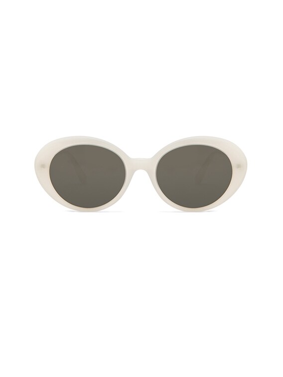 Oliver Peoples Parquet Sunglasses in Ecru & Grey Gold-Tone | FWRD