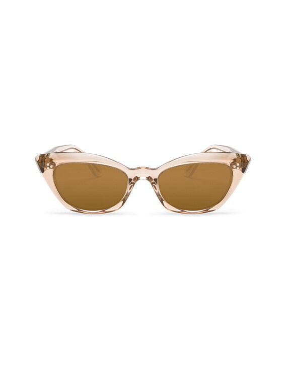Oliver Peoples Bianka Sunglasses in Blush & Brown | FWRD