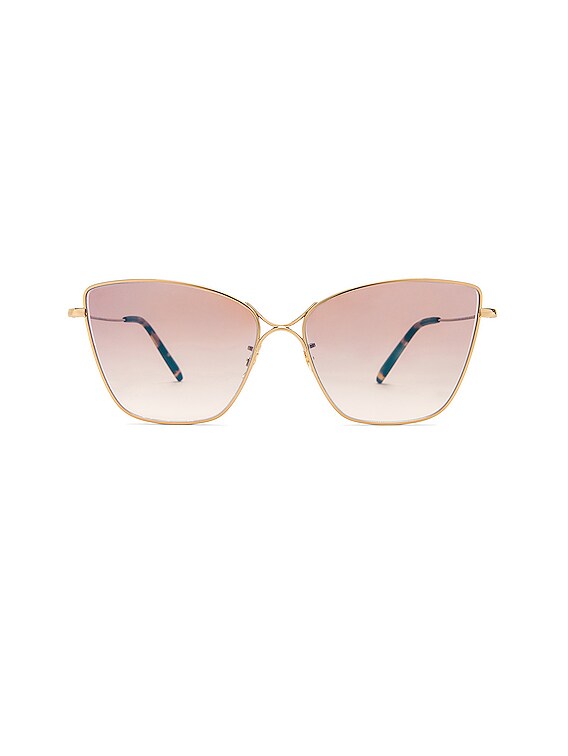 Oliver Peoples Marlyse Sunglasses in Gold & Soft Tan Gradient | FWRD