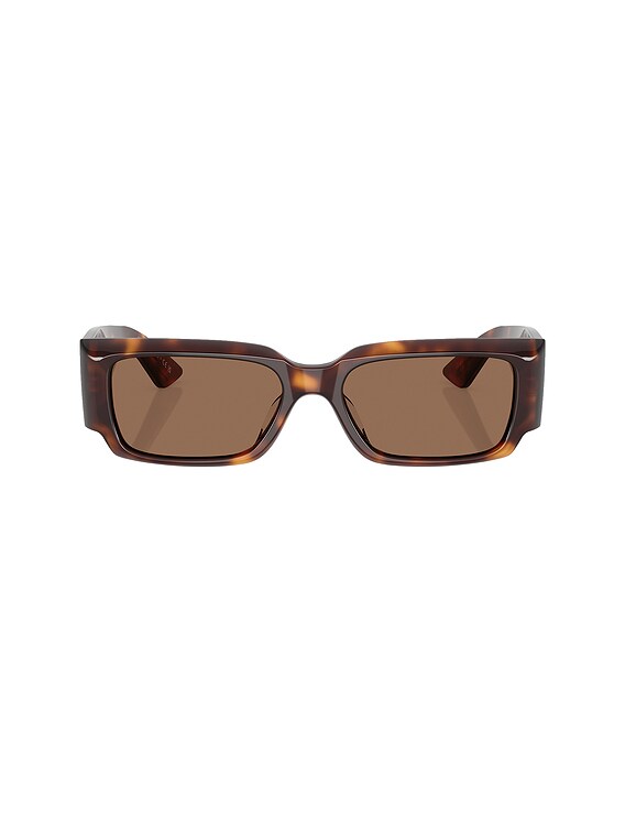 Oliver Peoples x Khaite 1995C Sunglasses in Dark Mahogany | FWRD