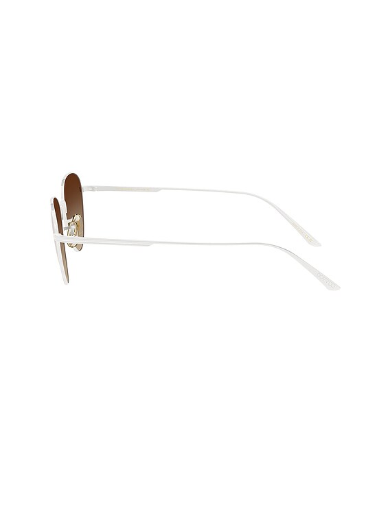 Oliver Peoples X Khaite 1991c Sunglasses in White | FWRD display picture 3