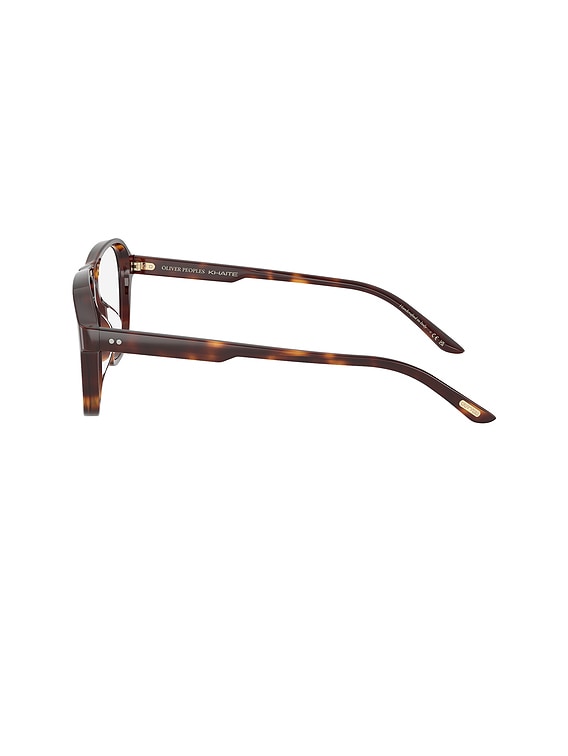 Oliver Peoples X Khaite 1978rx Eyeglasses in Dark Mahogany | FWRD