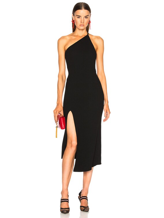 oscar de la renta black cocktail dress