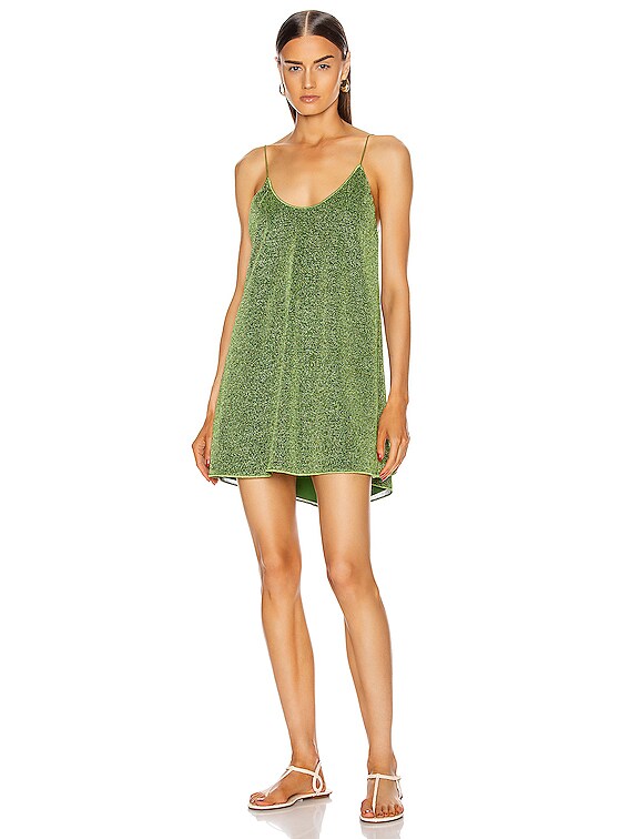 Oseree Short Dress in Green | FWRD Oseree Short Dress in Green | FWRD