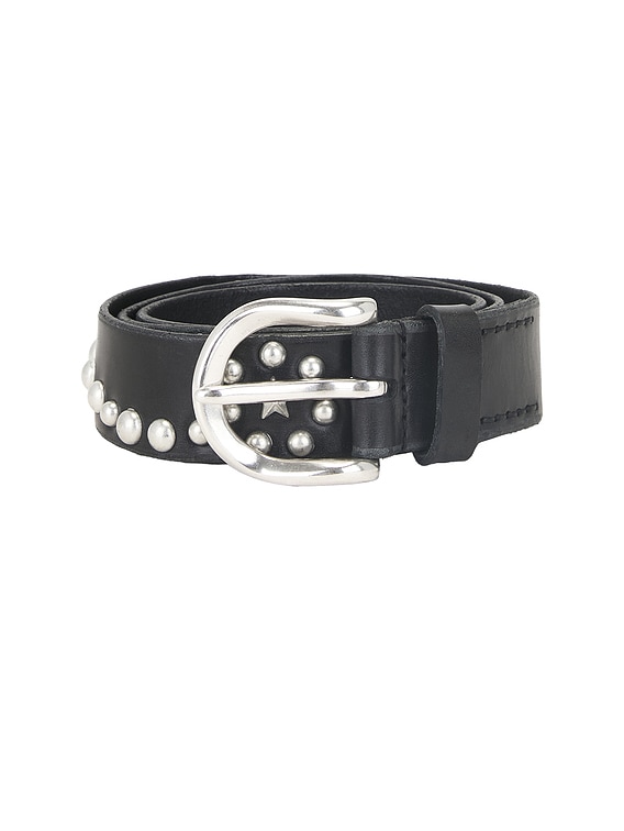 Our Legacy Star Fall Belt in Black Bridle | FWRD