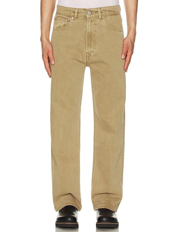 Our Legacy Third Cut Jeans in Dry Grass Chain Twill | FWRD