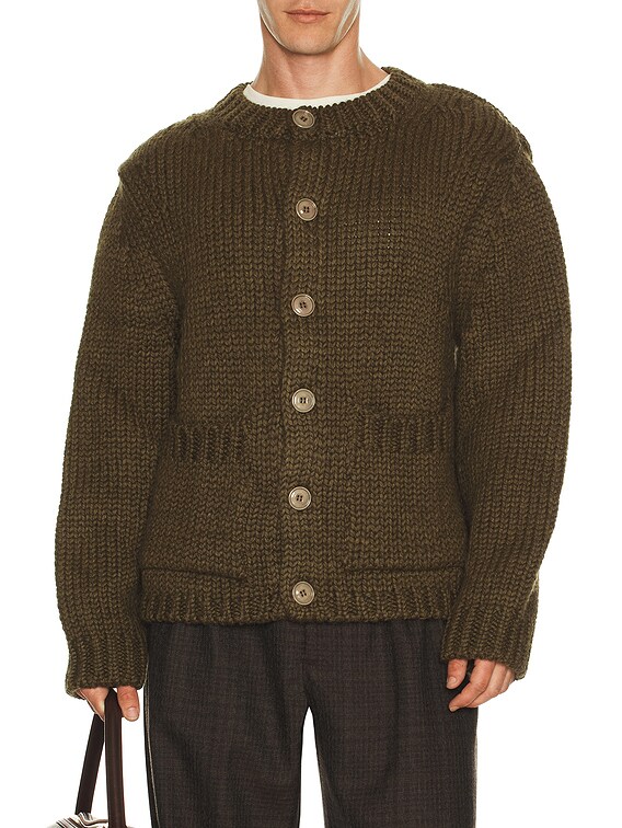 Our Legacy Over Cardigan in Olive | FWRD