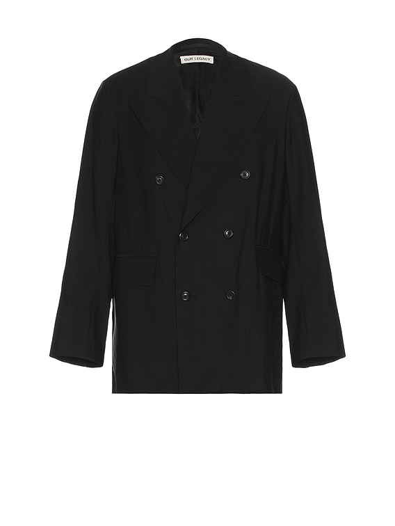 Our Legacy Sharp Db Blazer in Black Experienced | FWRD