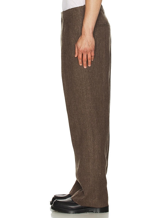 Our Legacy Borrowed Chino Pants in Tobacco Delave Linen | FWRD