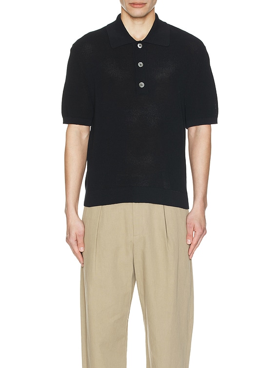Our Legacy - Traditional Polo Shadow Black Crispy Cotton