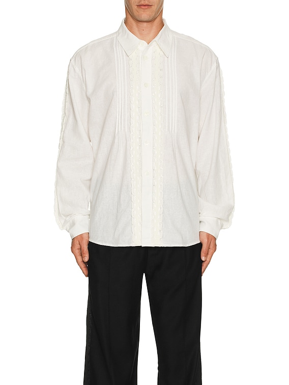 トップス ourlegacy BEYONDSHIRT White KitchenWeave Our Legacy - Beyond Shirt White Kitchen Weave