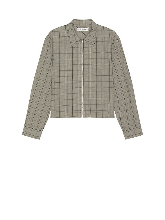 Our Legacy Zip Shirt in Bard Of Wales Rustic Weave | FWRD